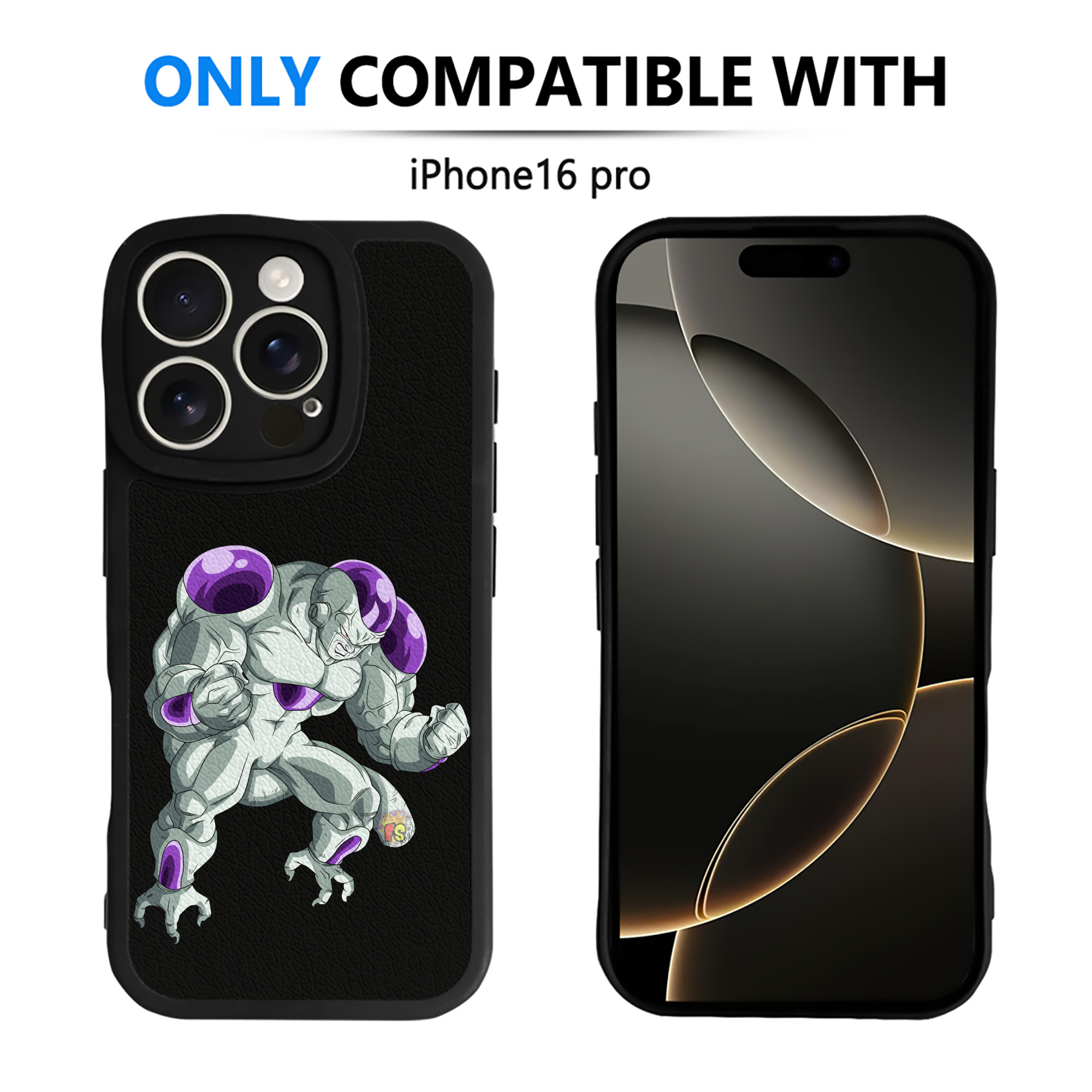 （画像用） ドラゴンボール フリーザ DRAGON BALL Frieza 【iPhone 16シリーズ対応】シリコンスマホケース（レザー調） 材質：シリコン